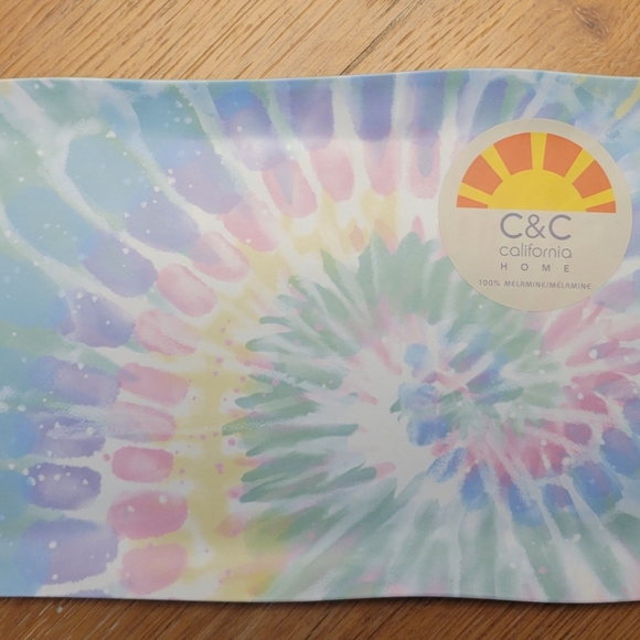 C&C California tie-dye serving plate - Picture 3 of 4